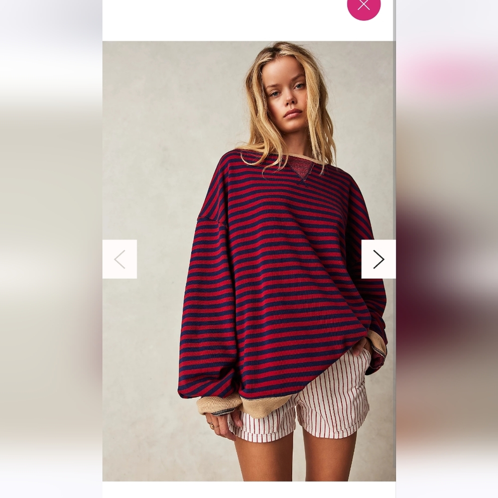 FREE PEOPLE OVERSIZED CREW NECK ** BNWT